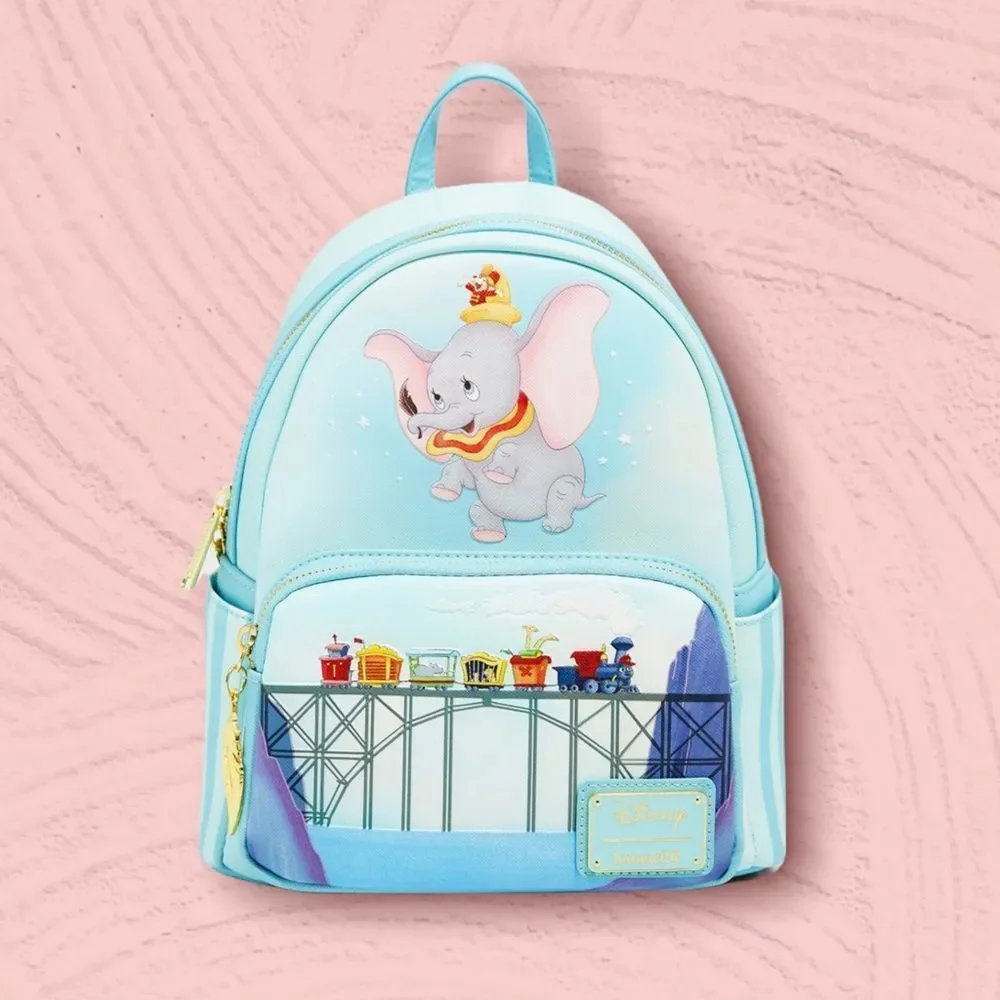 LOUNGEFLY Disney Dumbo Don't Just Fly, Soar Mini Backpack - Picture 1 of 4
